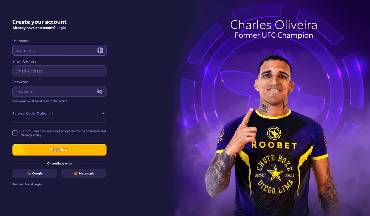 Roobet Registration